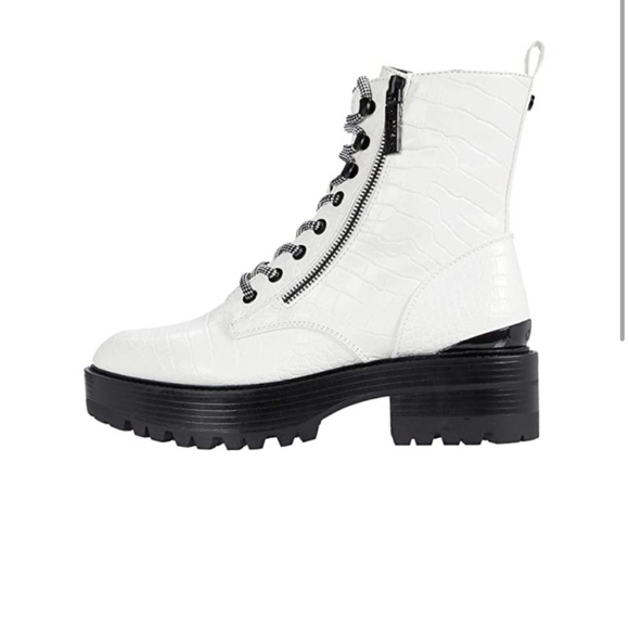 White Guess combat boots - Picture 2 of 6
